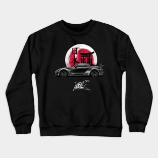 nissan gtr r35 lbwk matte black Crewneck Sweatshirt